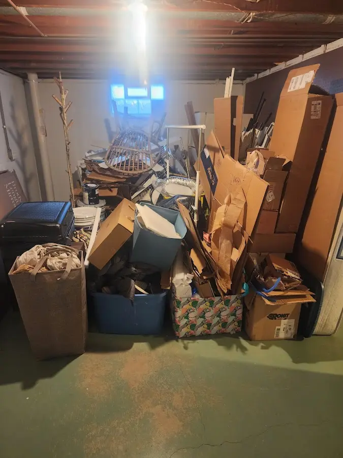 Roll-off dumpster container at job site for 20 Yard Dumpster Rental in Oakland Park